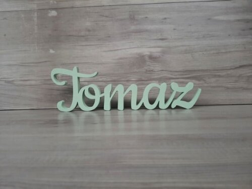 Nome de Mesa mdf - Linha Ck - Tomaz - 10 cm