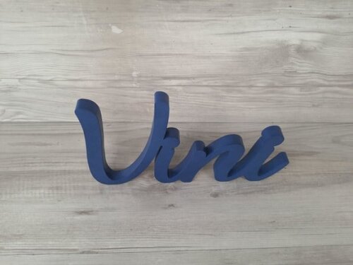 Nome de Mesa mdf - Vini - 15 cm