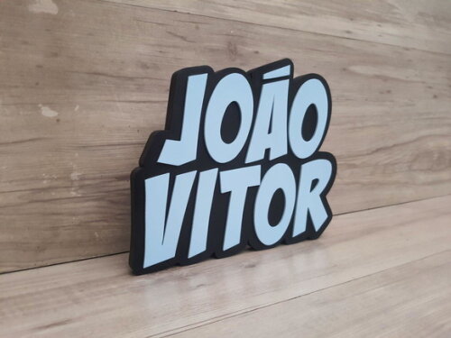 Nome de Mesa Sobreposto - João Vítor - 15 cm