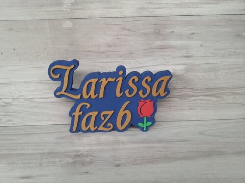 Nome de Mesa Tema a Bela e a Fera - Larissa Faz 6
