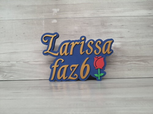 Nome de Mesa Tema a Bela e a Fera - Larissa Faz 6