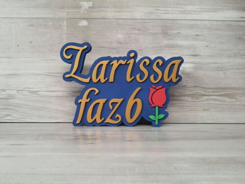 Nome de Mesa Tema a Bela e a Fera - Larissa Faz 6