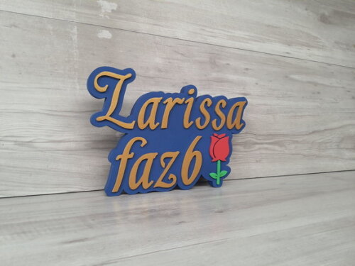 Nome de Mesa Tema a Bela e a Fera - Larissa Faz 6