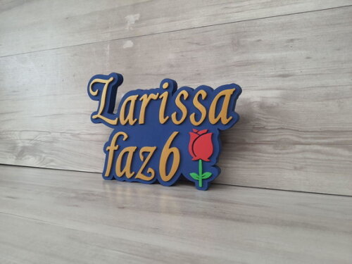 Nome de Mesa Tema a Bela e a Fera - Larissa Faz 6
