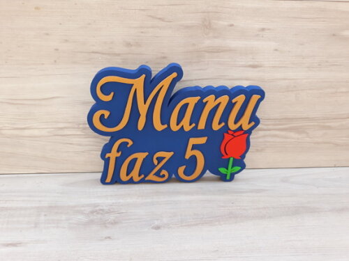 Nome de Mesa Tema A BELA E A FERA - Manu faz 5