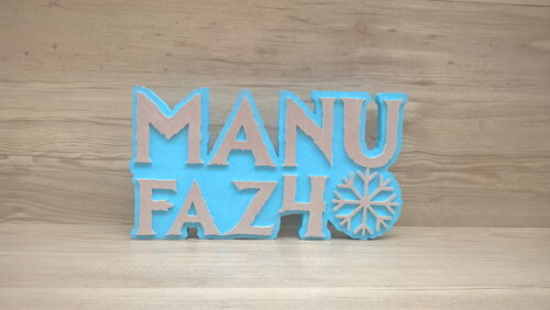 Nome de Mesa Tema Frozen - Manu Faz 4 - 15 cm