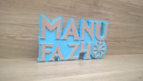 Nome de Mesa Tema Frozen - Manu Faz 4 - 15 cm