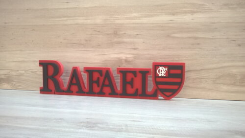 Nome de Mesa Tema Futebol - Rafael - 12 cm
