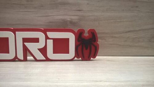 Nome de Mesa Tema HOMEM ARANHA - Pedro - 10 cm