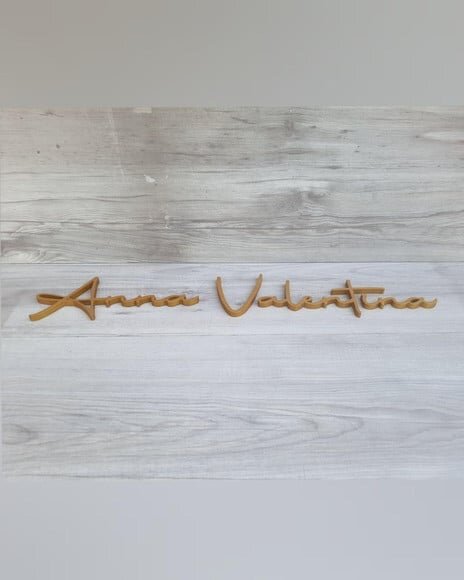 Nome de Parede Personalizado em mdf - Anna Valentina