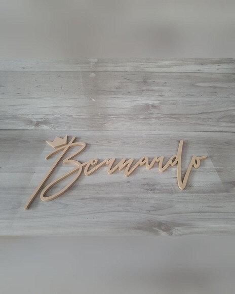 Nome de Parede Personalizado em mdf - Bernardo - 34 cm
