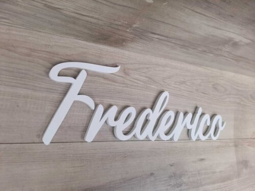 Nome de Parede Personalizado em mdf - Frederico - 16 cm