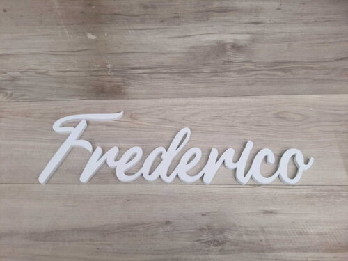 Nome de Parede Personalizado em mdf - Frederico - 16 cm