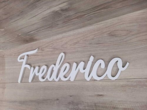 Nome de Parede Personalizado em mdf - Frederico - 16 cm
