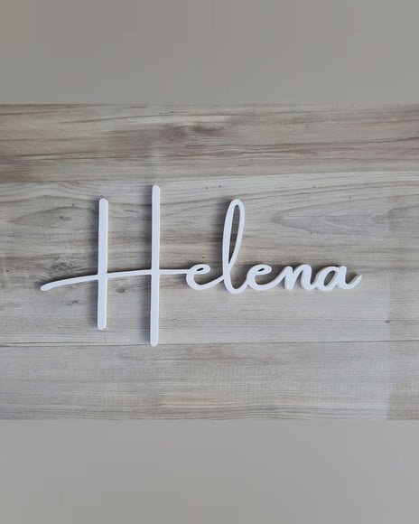 Nome de Parede Personalizado em mdf - Helena - 20 cm