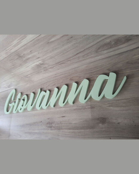 Nome de Parede Personalizado em mdf - Giovanna - 20 cm