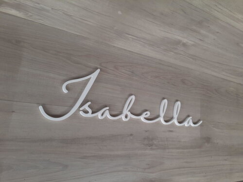 Nome de Parede Personalizado em mdf - Isabella