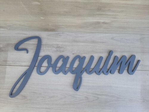 Nome de Parede Personalizado em mdf - Joaquim - 30 cm