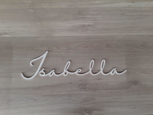 Nome de Parede Personalizado em mdf - Isabella