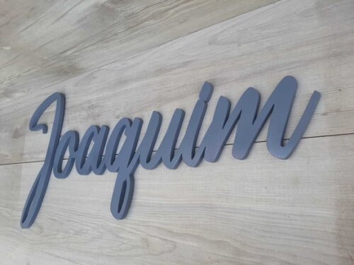 Nome de Parede Personalizado em mdf - Joaquim - 30 cm
