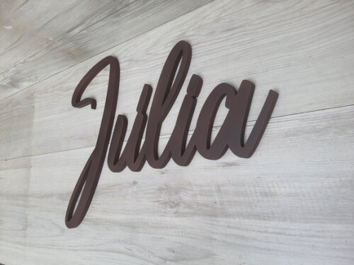Nome de Parede Personalizado em mdf - Júlia - 30 cm