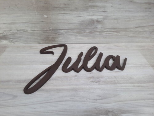 Nome de Parede Personalizado em mdf - Júlia - 30 cm