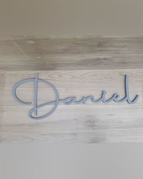 Nome de Parede Personalizado em mdf - Linha Aut - Daniel