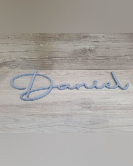 Nome de Parede Personalizado em mdf - Linha Aut - Daniel