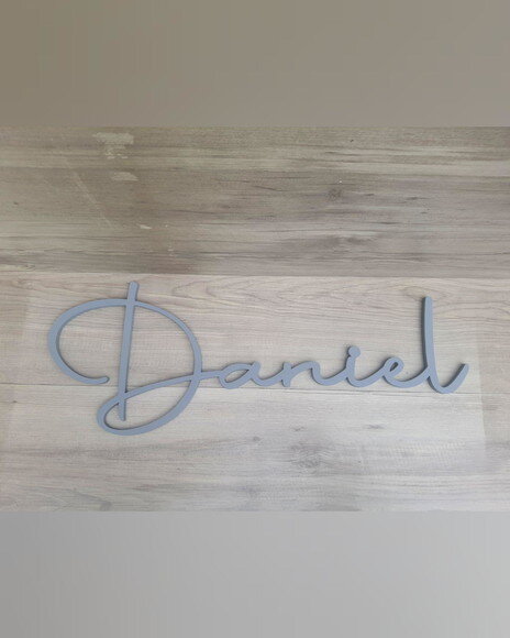 Nome de Parede Personalizado em mdf - Linha Aut - Daniel