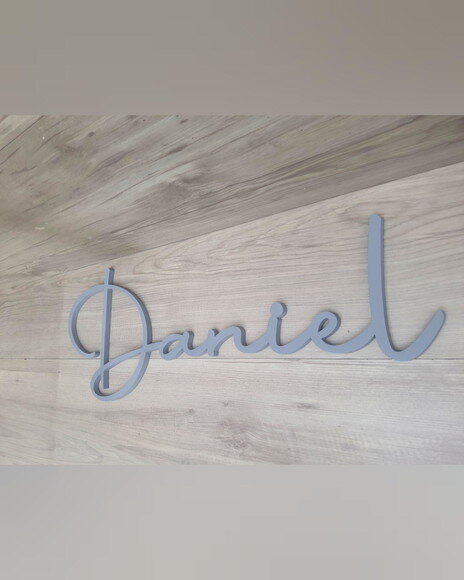Nome de Parede Personalizado em mdf - Linha Aut - Daniel