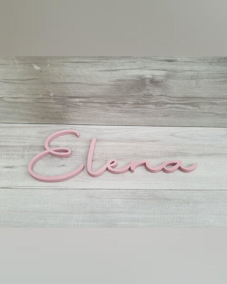 Nome de Parede Personalizado em mdf - Linha Aut - Elena