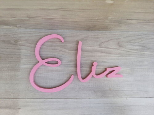 Nome de Parede Personalizado em mdf - Linha Aut - Eliz