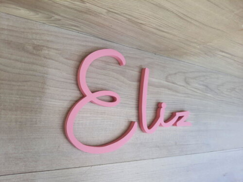 Nome de Parede Personalizado em mdf - Linha Aut - Eliz