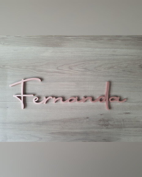Nome de Parede Personalizado em mdf - Linha Aut - Fernanda