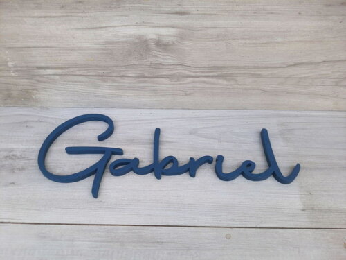 Nome de Parede Personalizado em mdf - Linha Aut - Gabriel