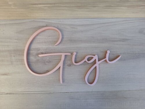 Nome de Parede Personalizado em mdf - Linha Aut - Gigi