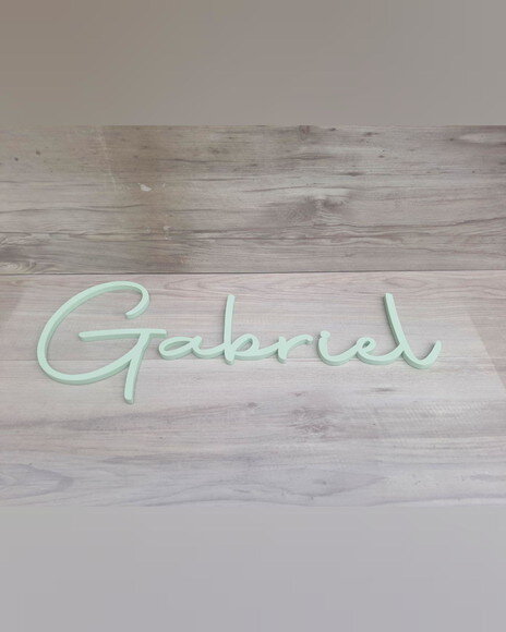Nome de Parede Personalizado em mdf - Linha Aut - Gabriel