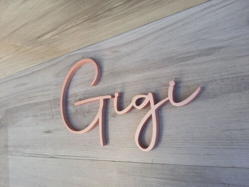 Nome de Parede Personalizado em mdf - Linha Aut - Gigi
