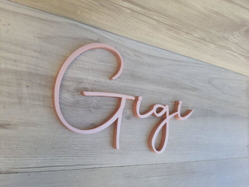 Nome de Parede Personalizado em mdf - Linha Aut - Gigi