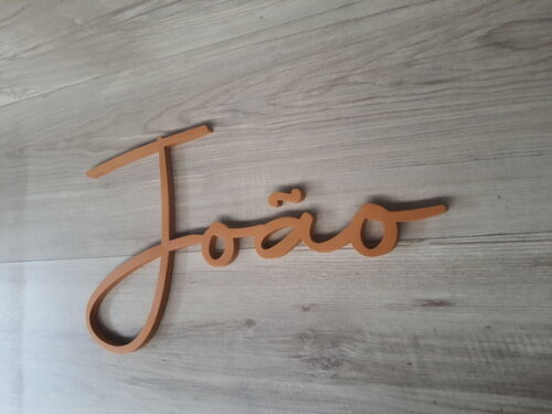 Nome de Parede Personalizado em mdf - Linha Aut - João