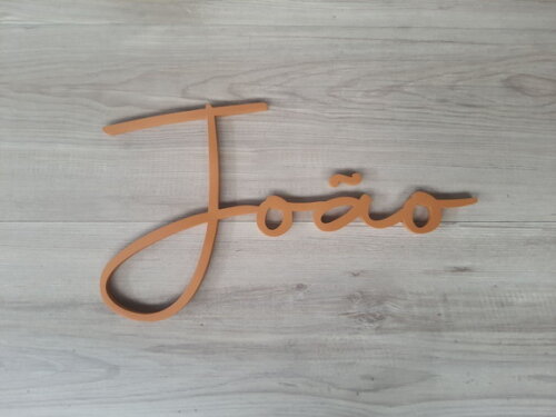 Nome de Parede Personalizado em mdf - Linha Aut - João