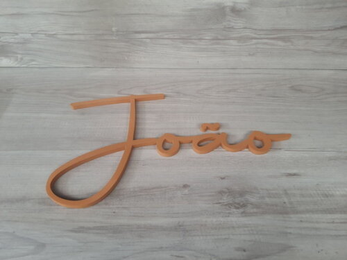 Nome de Parede Personalizado em mdf - Linha Aut - João