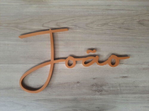 Nome de Parede Personalizado em mdf - Linha Aut - João