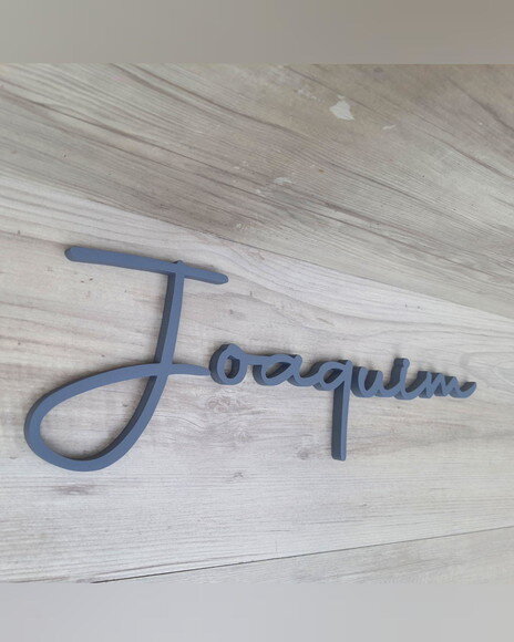 Nome de Parede Personalizado em mdf - Linha Aut - Joaquim