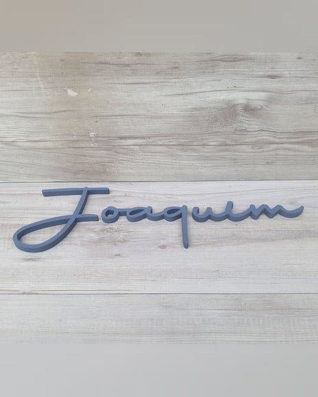 Nome de Parede Personalizado em mdf - Linha Aut - Joaquim
