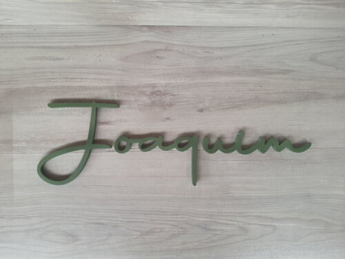 Nome de Parede Personalizado em mdf - Linha Aut - Joaquim