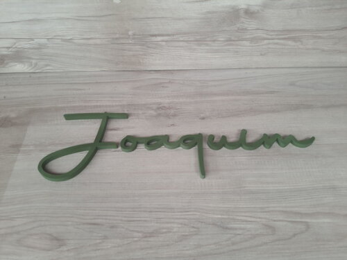 Nome de Parede Personalizado em mdf - Linha Aut - Joaquim