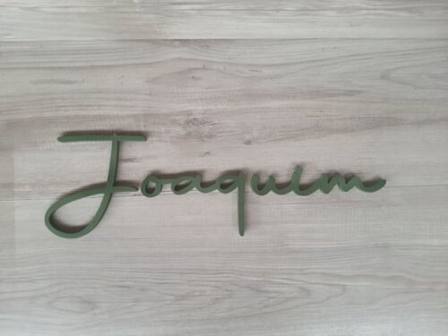 Nome de Parede Personalizado em mdf - Linha Aut - Joaquim