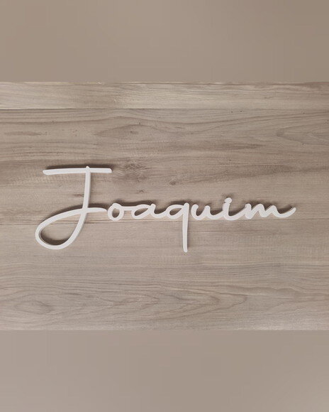 Nome de Parede Personalizado em mdf - Linha Aut - Joaquim