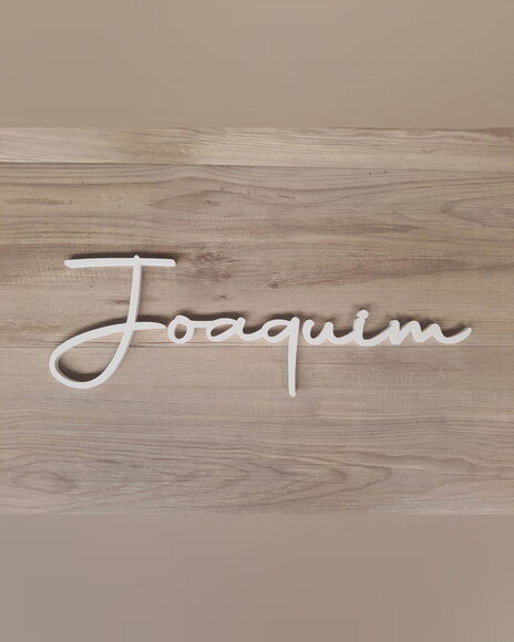 Nome de Parede Personalizado em mdf - Linha Aut - Joaquim